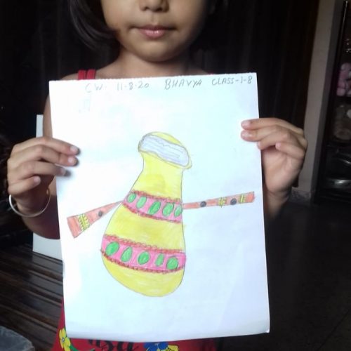 18 Creative Activities to do on Krishna Janmashtami with Kids | Baby art  activities, Art drawings for kids, Best drawing for kids
